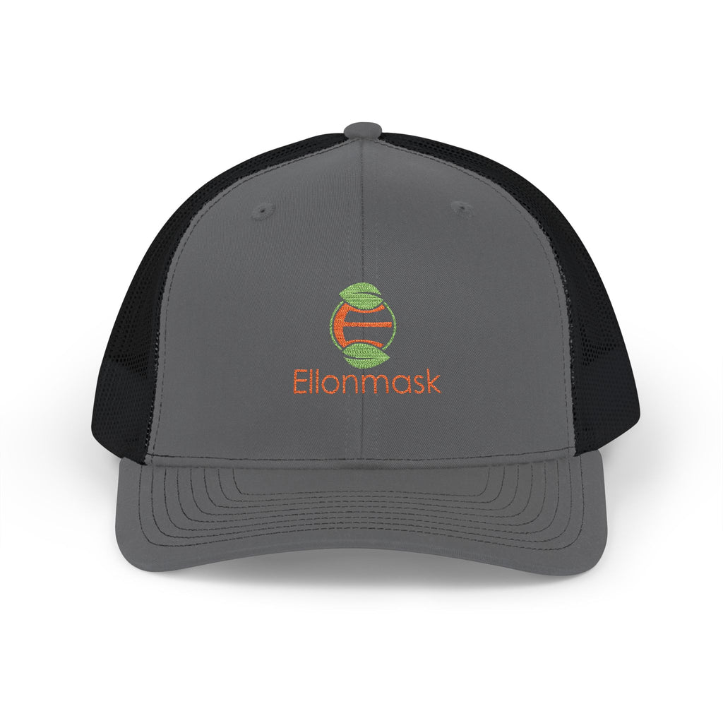Ellonmask Snapback Trucker Cap — Embroidered 'Ellonmask' Mesh Back Hat