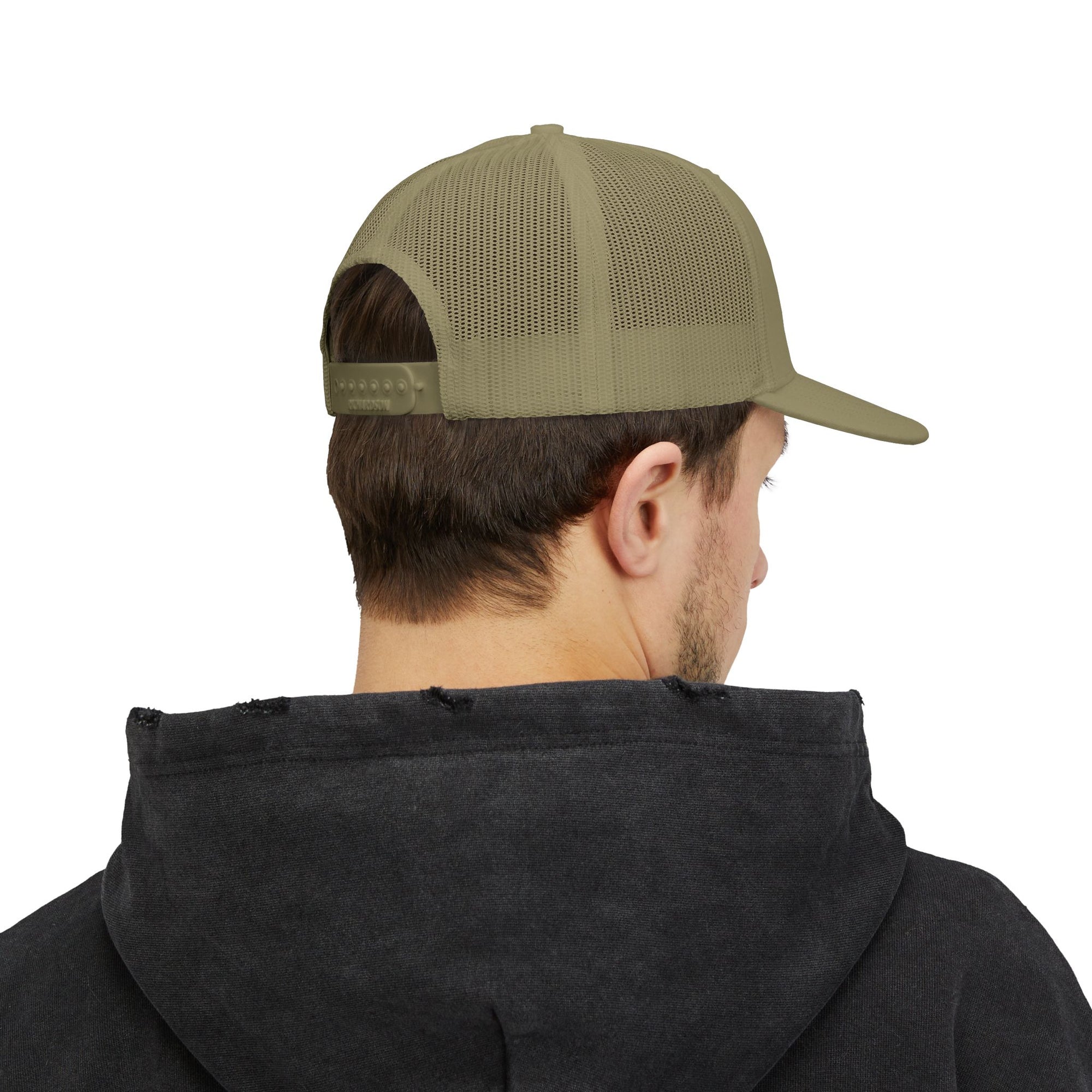Ellonmask Snapback Trucker Cap — Embroidered 'Ellonmask' Mesh Back Hat